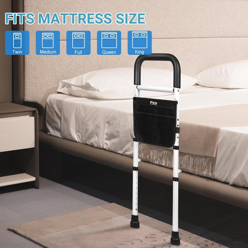 Panta Bed Rails for Elderly Adults Safety, Adjustable Bed Assist Rails for Seniors,Black - Image 3